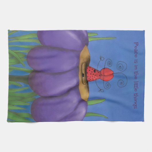 Zen Ladybug Geschirrtuch (Horizontal)