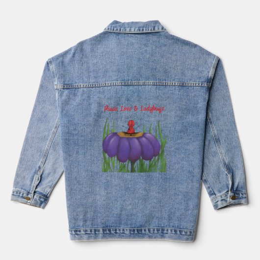 Zen Ladybug Jeansjacke (Rückseite)