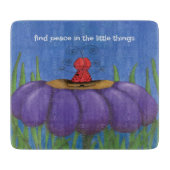 Zen Ladybug Schneidebrett (Vorderseite)