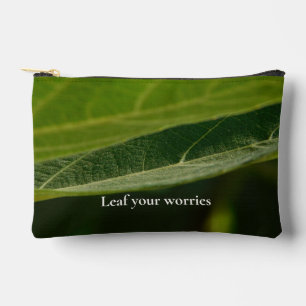 Zen-Leaf-Drucktasche für die Nähte - naturlich Ins Zubehörtasche