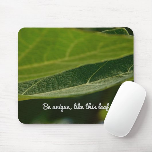 Zen Leaf Mouse Pad - Perfektes Geschenk Mousepad (Mit Mouse)