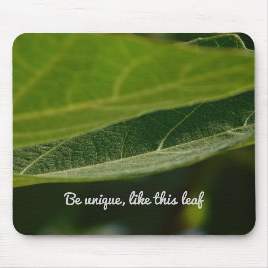 Zen Leaf Mouse Pad - Perfektes Geschenk Mousepad (Vorne)