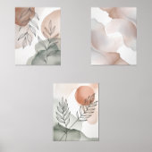 Zen Leaf Zen Minimalistisch Wall Art Bilderwand Sets (Vorderseite)
