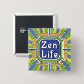 Zen Leben für mich Button (Vorne & Hinten)