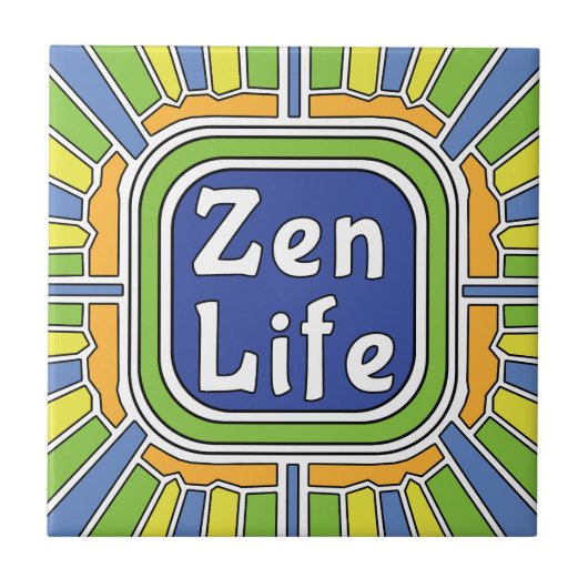 Zen Leben für mich Fliese (Vorderseite)