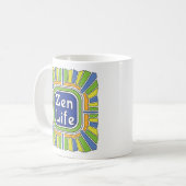 Zen Leben für mich Kaffeetasse (Vorderseite Links)