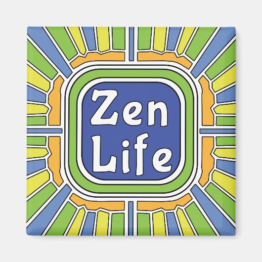 Zen Leben für mich Magnet (Vorne)