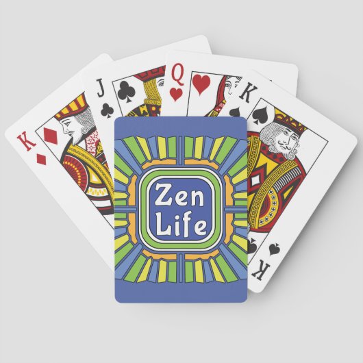 Zen Leben für mich Spielkarten (Rückseite)