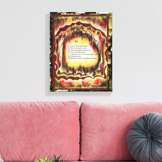 Zen Leinwanddruck (Insitu (Wohnzimmer))