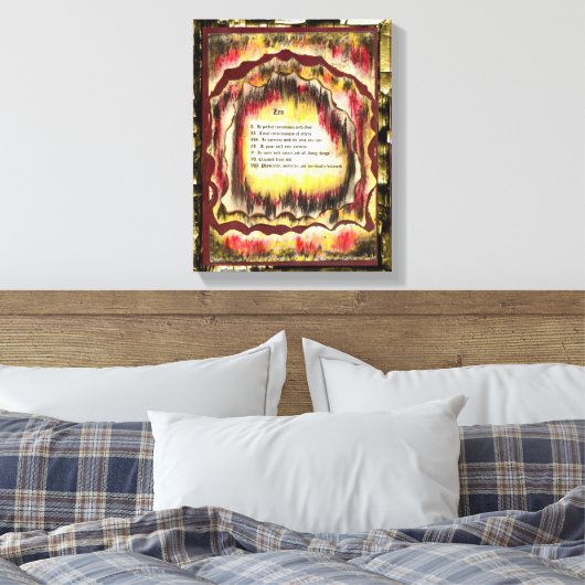 Zen Leinwanddruck (Insitu (Schlafzimmer))