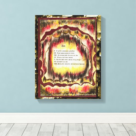 Zen Leinwanddruck (Insitu (Holzboden))