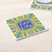 Zen Life für mich Rechteckiger Pappuntersetzer (angewinkelt)
