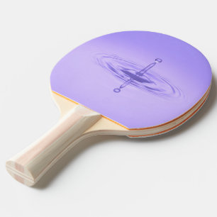 Zen Lila Wassertropfen Ozean Liebe Frieden Inspira Tischtennis Schläger