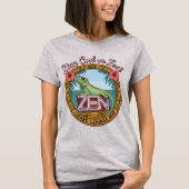 Zen Lizard Lounge - Cool oder Leaf Bleibe T-Shirt (Vorderseite)