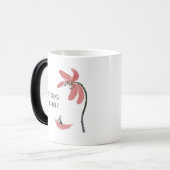 Zen Lotus Blume Philosophie Zitat Verwandlungstasse (Vorderseite Links)