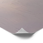 Zen-Lotus-Blumen am Abend Poster (Ecke)