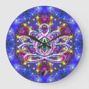 Zen Lotus Clock Große Wanduhr