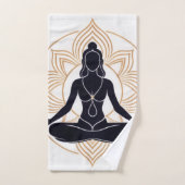Zen Lotus Mediation Badhandtuch Set (Handtuch)