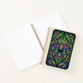 Zen Lotus Stained Glass Zentangle Journal Notizblock (Innenseite)