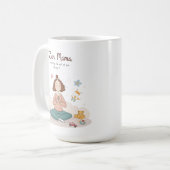 Zen Mama Calm Motherhood Art Kaffeetasse (Vorderseite Links)
