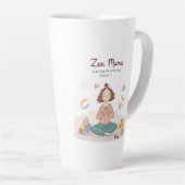 Zen Mama Calm Motherhood Art Milchtasse (Rechte Ecke)