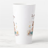 Zen Mama Calm Motherhood Art Milchtasse (Vorderseite)