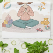 Zen Mama Ruhige Mutterschaft Kunst Geschirrtuch (Gefaltet)
