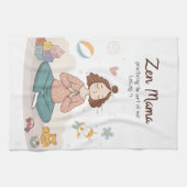 Zen Mama Ruhige Mutterschaft Kunst Geschirrtuch (Horizontal)