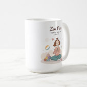 Zen Mama Ruhige Mutterschaft Kunst Kaffeetasse (VorderseiteRechts)