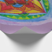 Zen Mandala Matte Wrapping Paper, 30" x 6' Geschenkpapier (Ecke)