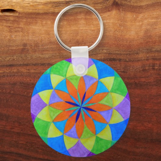 Zen Mandala Schlüsselanhänger (Vorderseite)