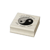 Zen Mandala Yin Yang Liebe Peace Hope Individuelle Gummistempel (Stempel)