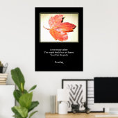 Zen Maple Gedicht & Art Print Poster (Heimbüro)