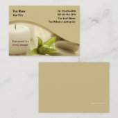 Zen-Massage-Entwurf Visitenkarte (Vorne/Hinten)