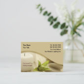 Zen-Massage-Entwurf Visitenkarte (Stehend Vorderseite)