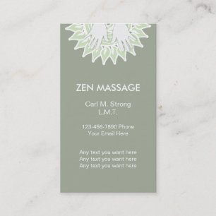 Zen-Massage-Geschäftskarten Visitenkarte