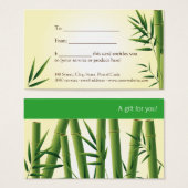 Zen Massage ı Geschenkkarte (Vorne & Hinten)