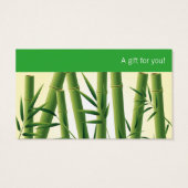 Zen Massage ı Geschenkkarte (Rückseite)