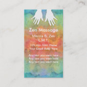 Zen-Massage Visitenkarte (Vorderseite)
