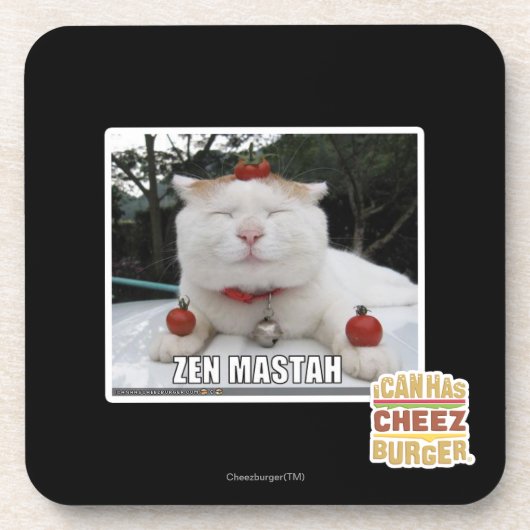Zen Mastah Getränkeuntersetzer (Vorderseite)