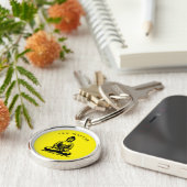 Zen Master - Buddha Meditation Gelb Schlüsselanhänger (Seite)