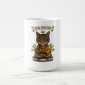 Zen Master Cat Funny Chill Gray Tabby Cat Gift  Kaffeetasse (Mittel)