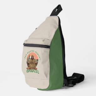 Zen Master Moment Namaste - Bigfoot Maditation Crossbody Bag