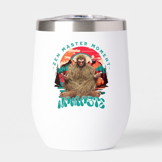 Zen Master Moment - Namaste Funny Bigfoot (Vorderseite)