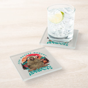Zen Master Moment - Namaste Funny Bigfoot Glasuntersetzer