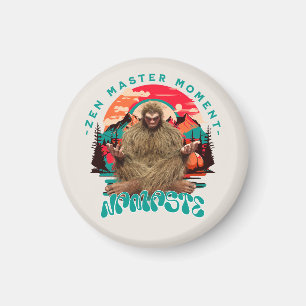 Zen Master Moment - Namaste Funny Bigfoot Magnet