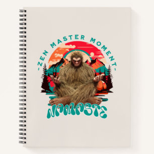 Zen Master Moment - Namaste Funny Bigfoot Notizblock