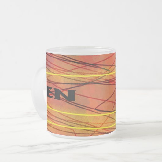 Zen-mattierte Tasse (Vorderseite Links)