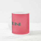 Zen mattierte Tasse (Vorderseite Links)