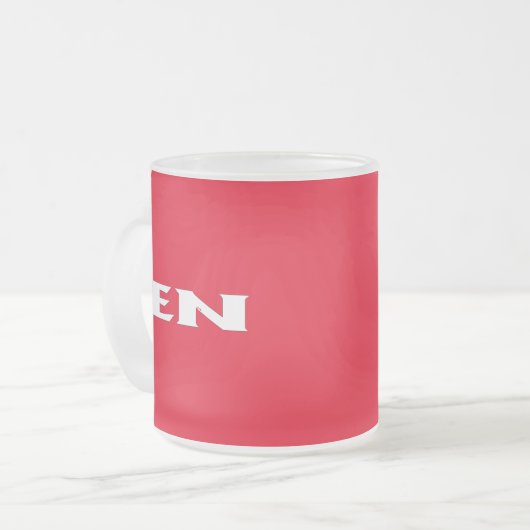 Zen-mattierte Tasse (Vorderseite Links)